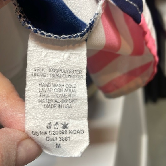 Pink Lily Pink & Blue striped dress, size M - Picture 2 of 5